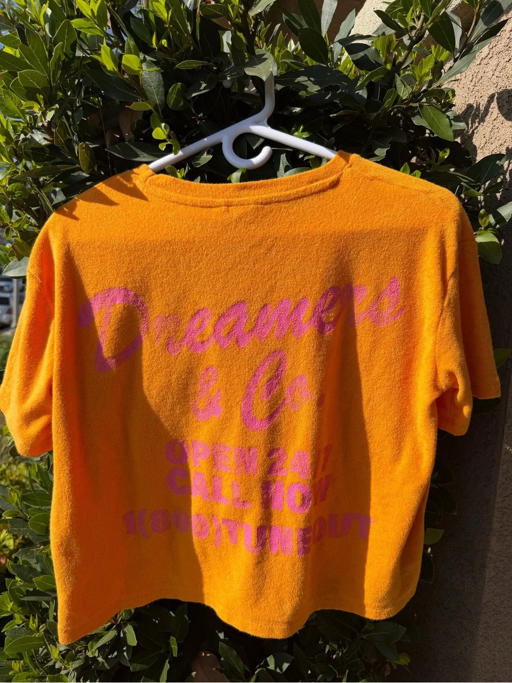 Ascot and Hart California Matching set Yellow Terry Set with Pink Script